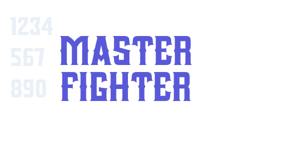 Master Fighter font free