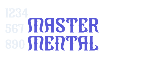 Master Mental font free