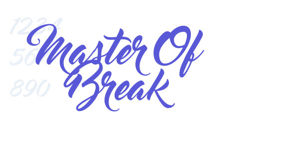 Master Of Break font free