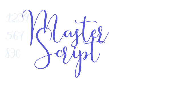 Master Script font free