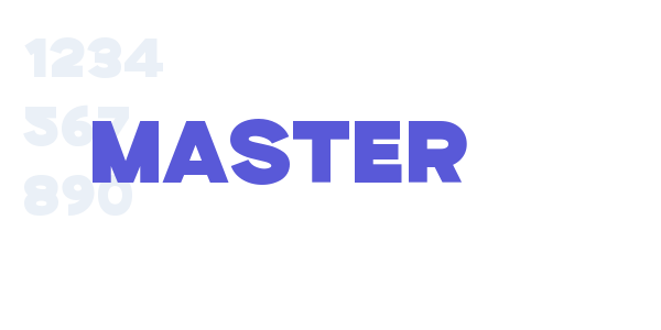 Master font free