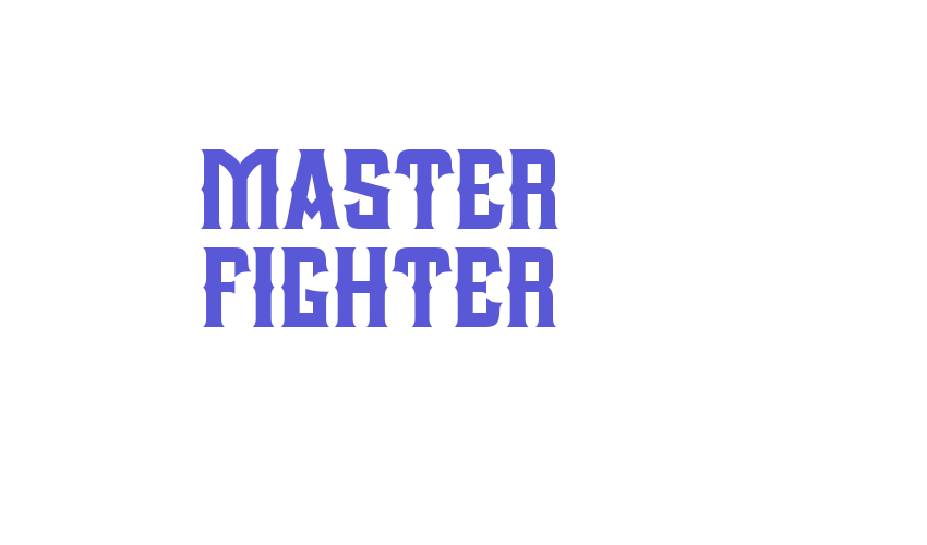 Master Fighter Font Download