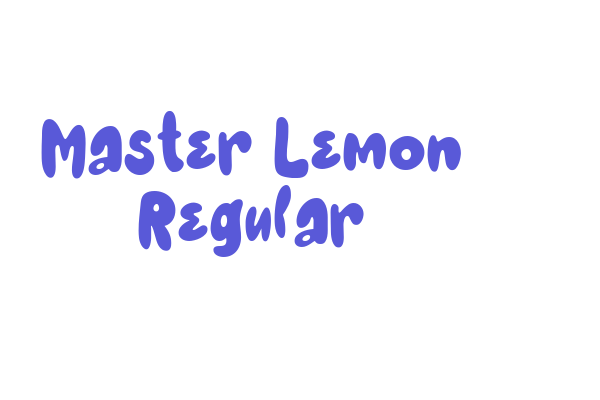 Master Lemon Regular Font