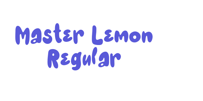 Master Lemon Regular Font Download