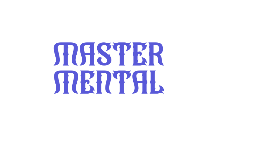 Master Mental Font Download