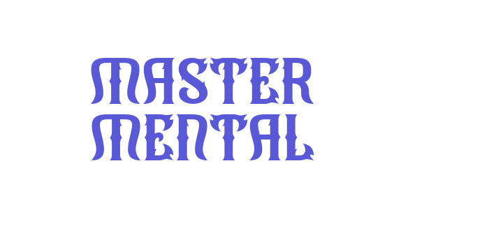 Master Mental Font Download