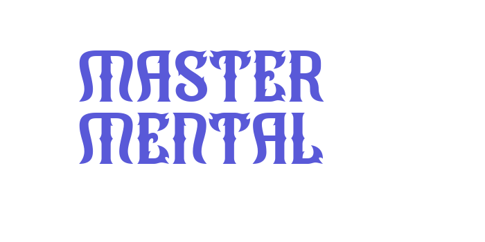 Master Mental Font