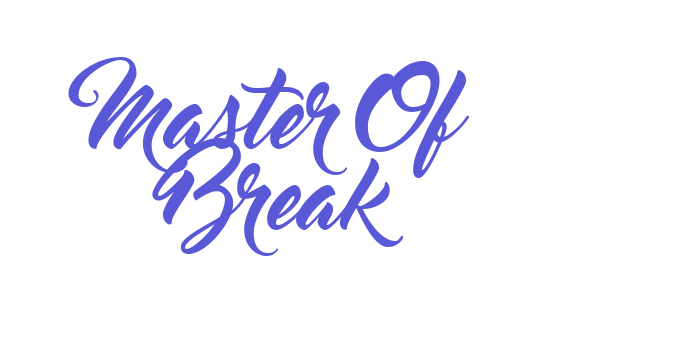 Master Of Break Font Download