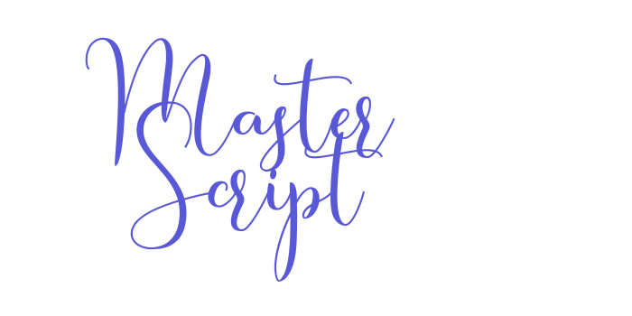 Master Script Font Download