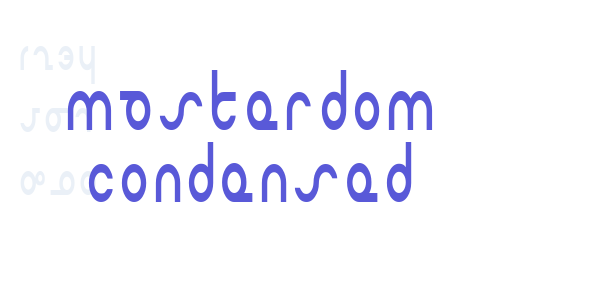 Masterdom Condensed font free