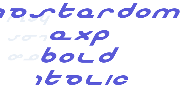 Masterdom Exp Bold Italic font free