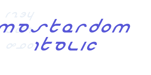 Masterdom Italic font free