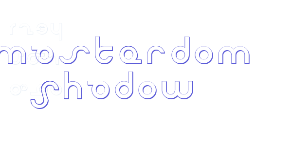 Masterdom Shadow font free