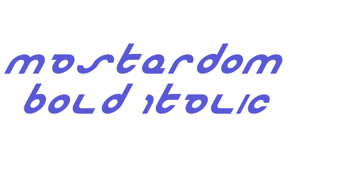 Masterdom Bold Italic Font Download