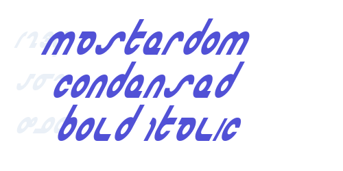 Masterdom Condensed Bold Italic-font-download