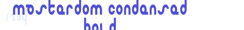 Masterdom Condensed Bold-font