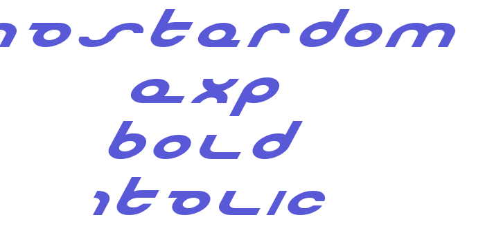 Masterdom Exp Bold Italic Font Download