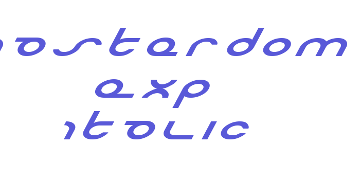 Masterdom Exp Italic Font Download