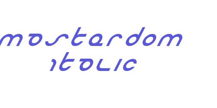 Masterdom Italic Font Download