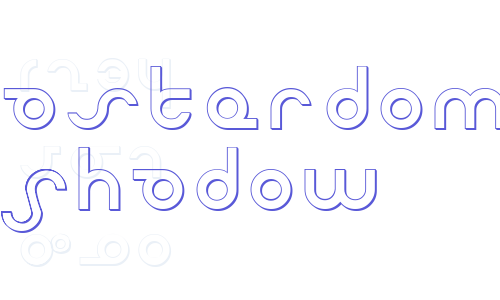 Masterdom Shadow Font