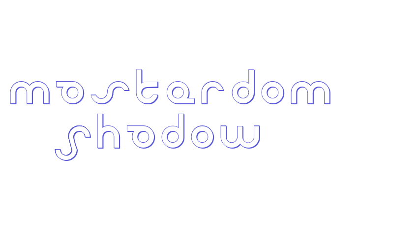 Masterdom Shadow Font