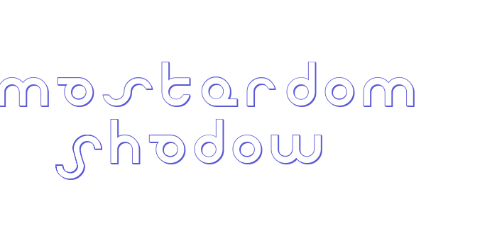 Masterdom Shadow Font Download