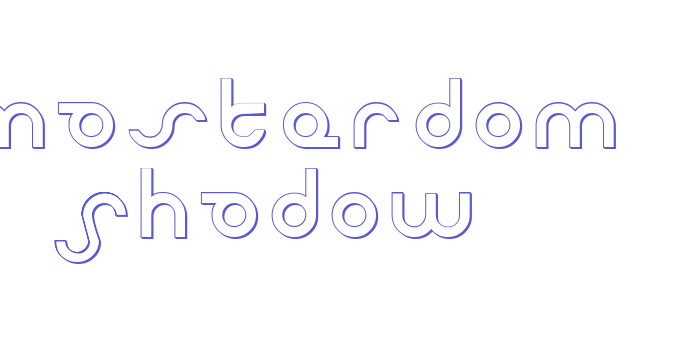 Masterdom Shadow Font