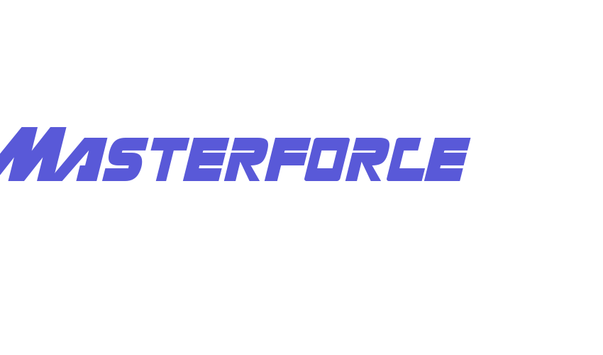 Masterforce Font Download