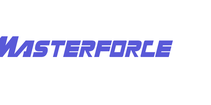 Masterforce Font Download