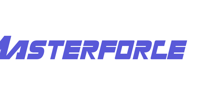 Masterforce Font