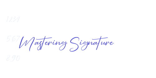 Mastering Signature-font-download