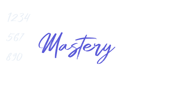 Mastery font