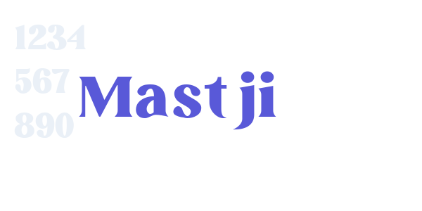 Mastji font free