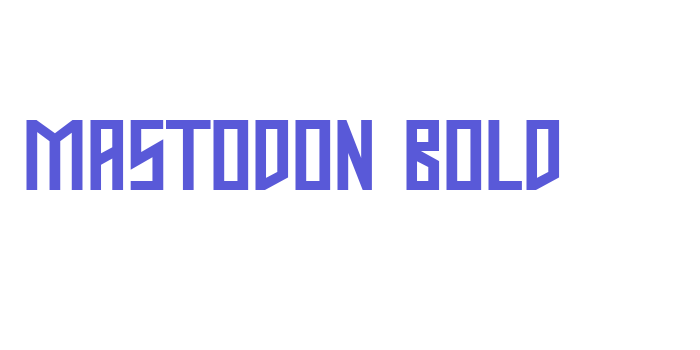 Mastodon Bold Font Download