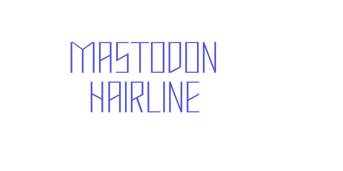 Mastodon Hairline Font Download