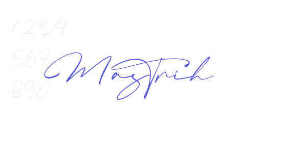 Mastrih font