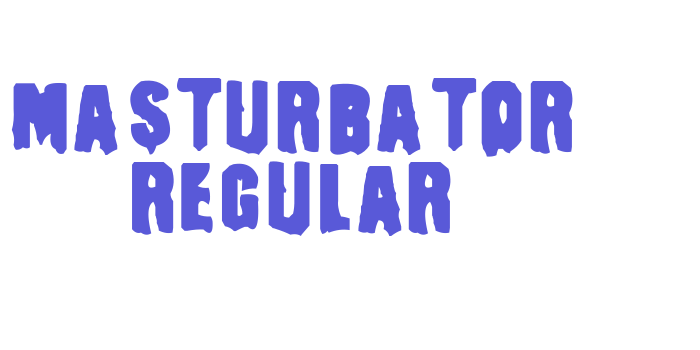 Masturbator Regular Font Download