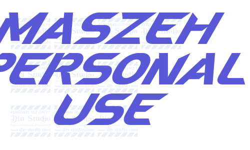 Maszeh Personal Use Font