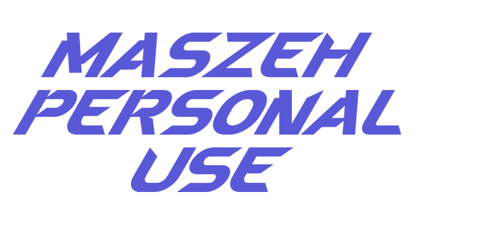 Maszeh Personal Use Font Download