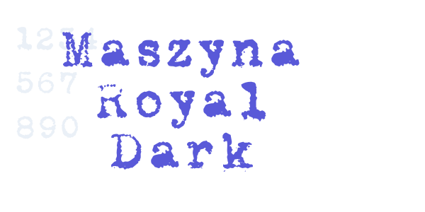 Maszyna Royal Dark font free