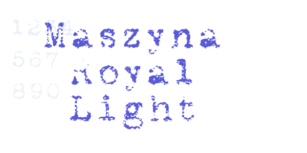 Maszyna Royal Light font free