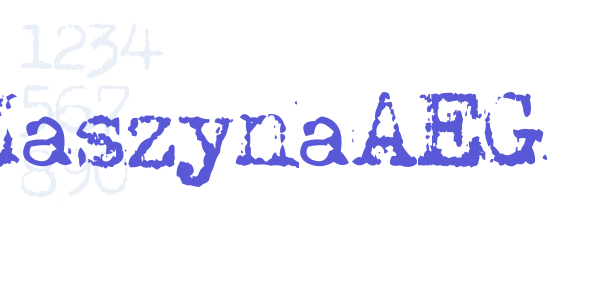 MaszynaAEG font