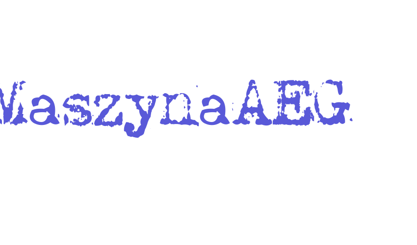 MaszynaAEG Font Download