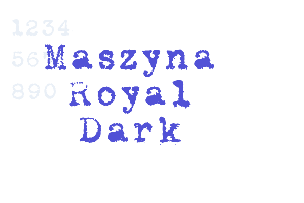 Maszyna Royal Dark Font Download