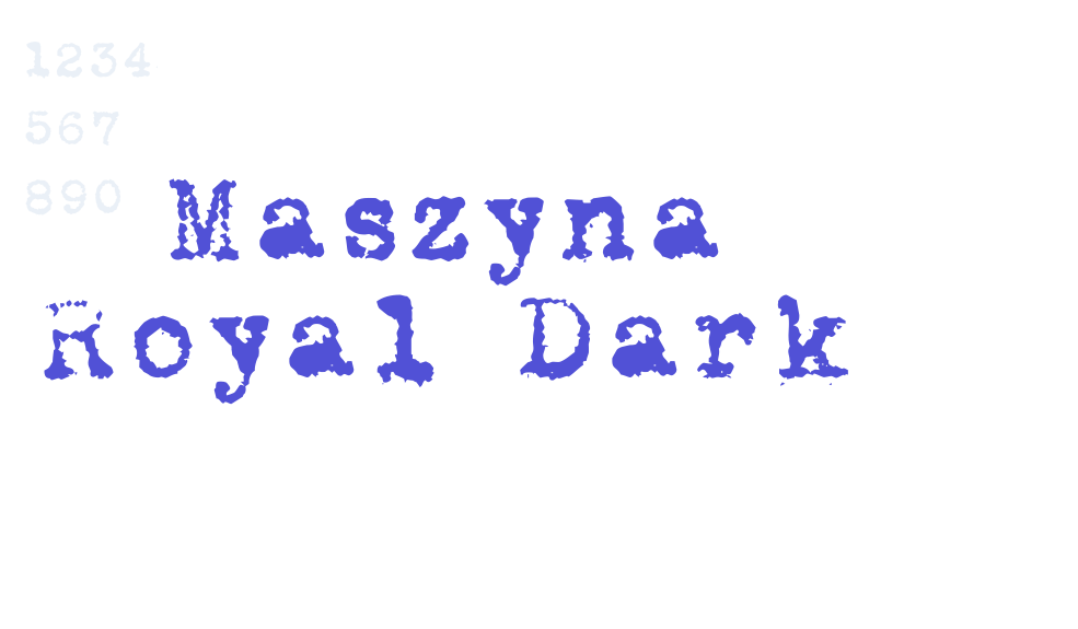 Maszyna Royal Dark-font-download