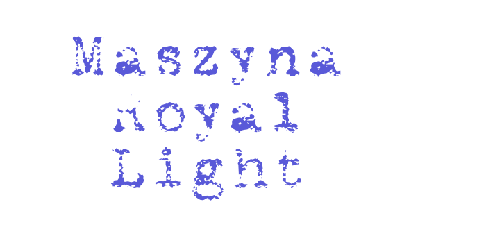 Maszyna Royal Light Font Download