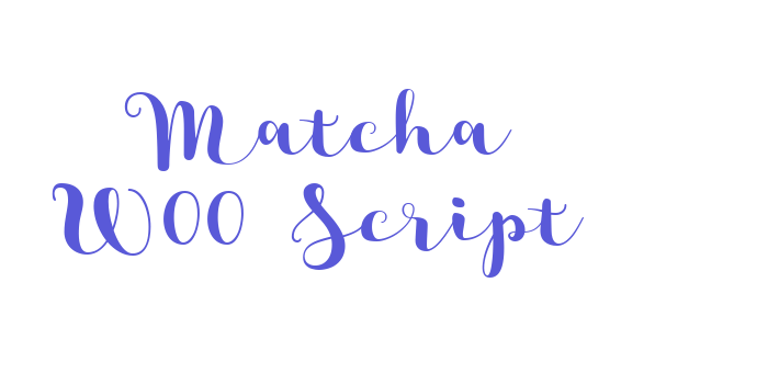 Matcha W00 Script Font Download