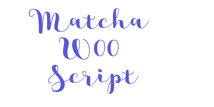 Matcha W00 Script Font