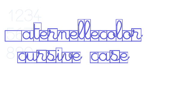 Maternellecolor cursive case font free