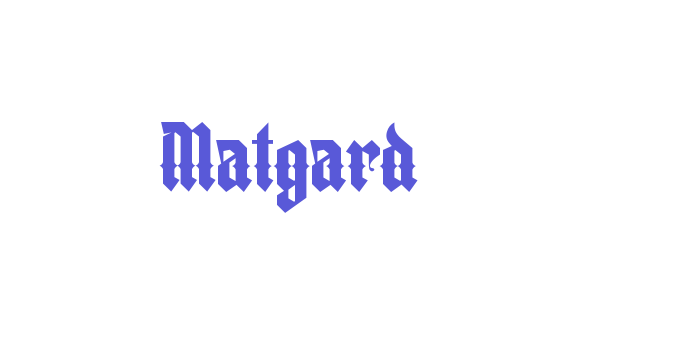 Matgard Font